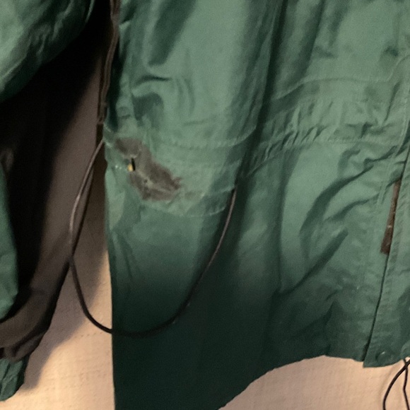 Marmot Forest Green and Charcoal Raincoat - Picture 2 of 7
